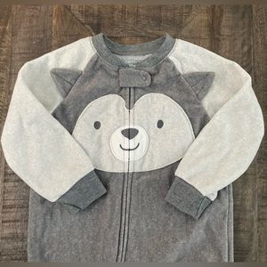 Carter’s, Unisex, Bear Fleece PJs, Size 18 M, NWOT, Smoke-Free, Pet-Free Home